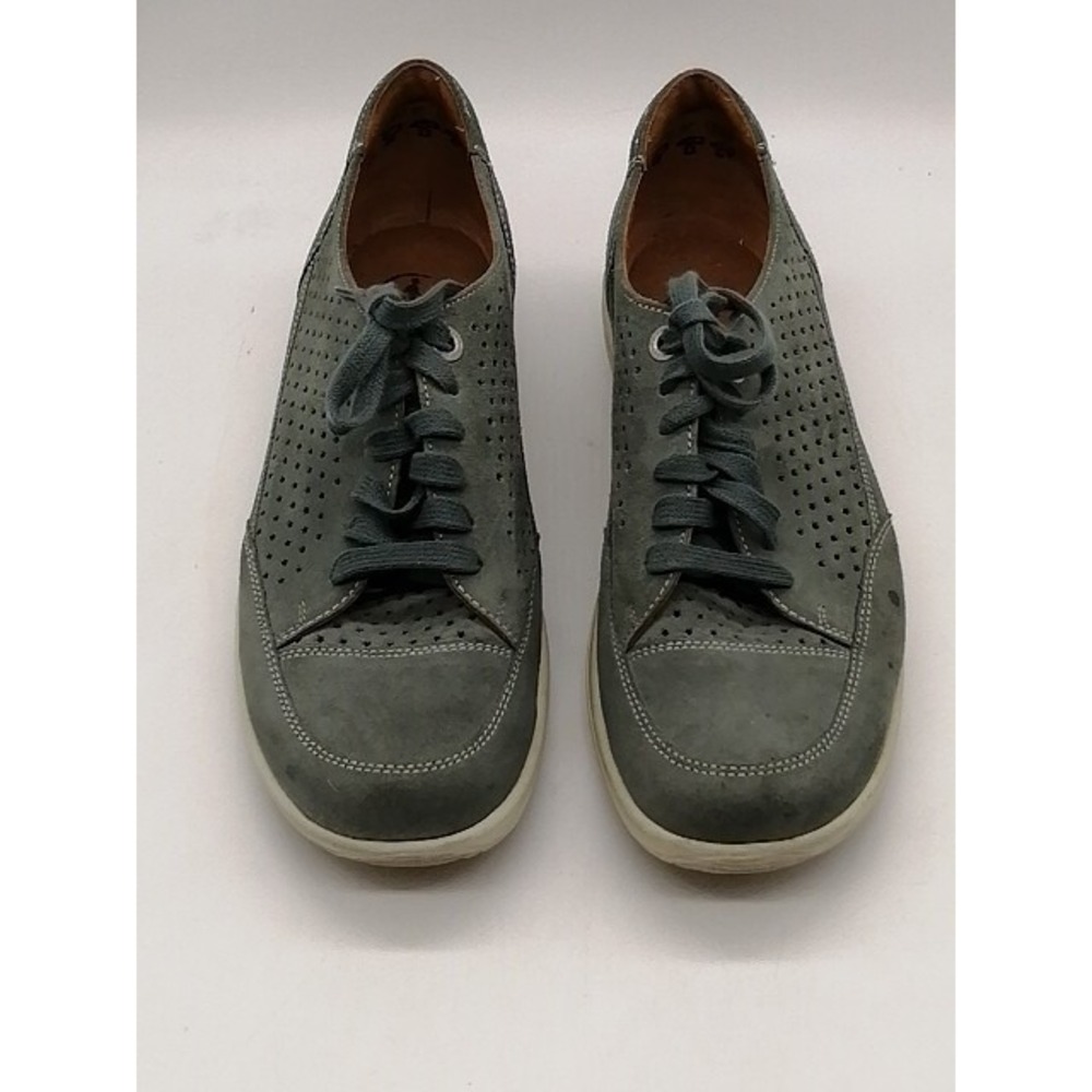 Ganter Sneakers Mens Giulietta Green 7.5 Athletic Walking Shoes Suede